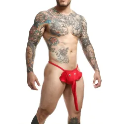 MOB Eroticwear String Trompe Eléphant Rouge